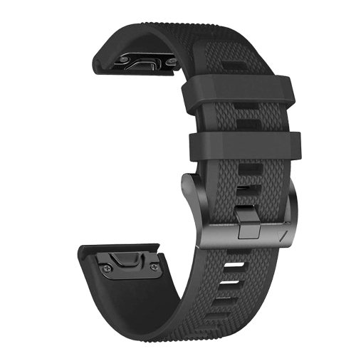 For Garmin Instinct 2S 20mm Silicone Watch Band(Black)