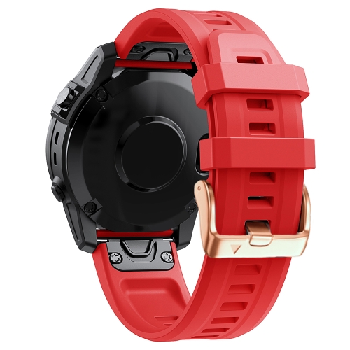 

For Garmin Fenix 7s 20mm Silicone Watch Band(Red)