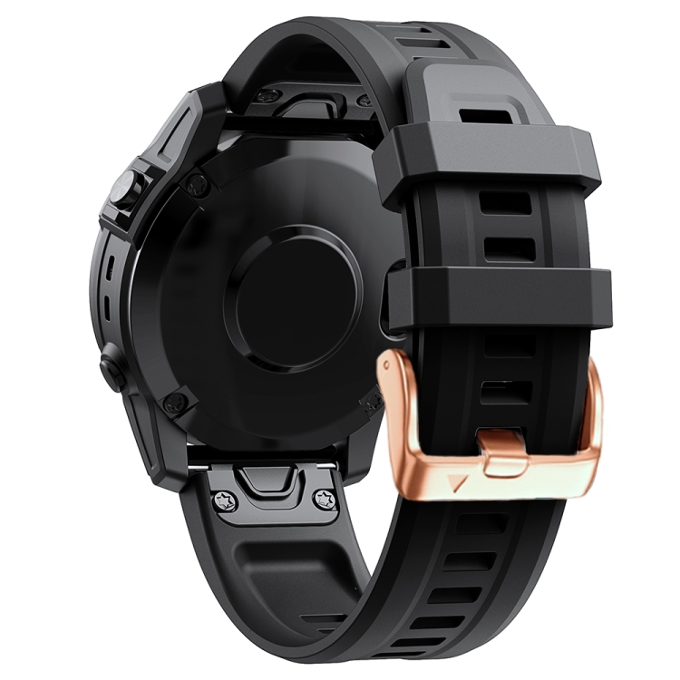 

For Garmin Descent Mk2S 20mm Silicone Watch Band(Black)