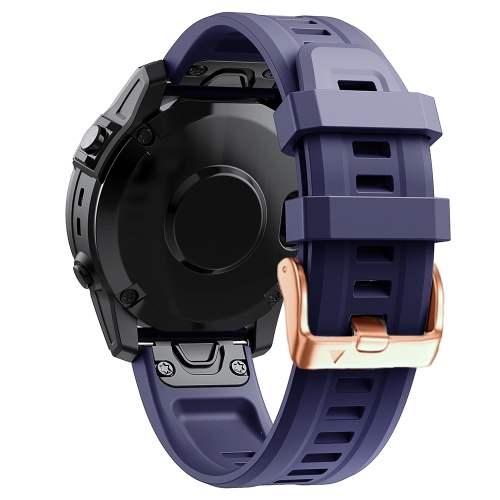 

For Garmin Fenix 5S Plus 20mm Silicone Watch Band(Dark Blue)