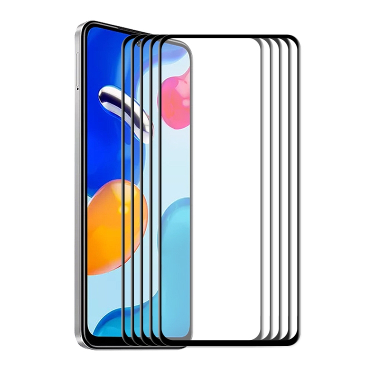 

5 PCS For Xiaomi Redmi Note 11S 5G ENKAY 6D Full Glue Tempered Glass Full Film