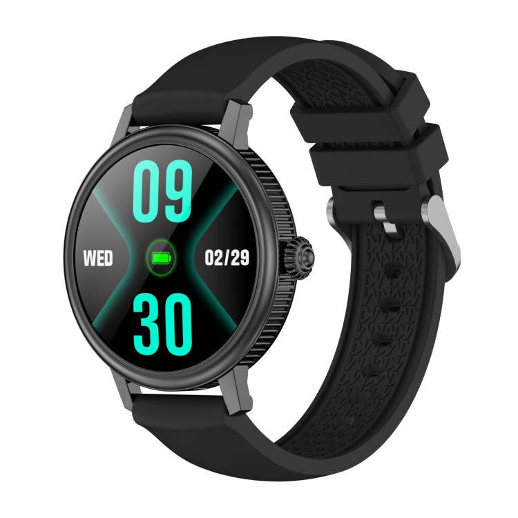

CF90 1.19 inch Silicone Watchband Color Screen Smart Watch(Black)