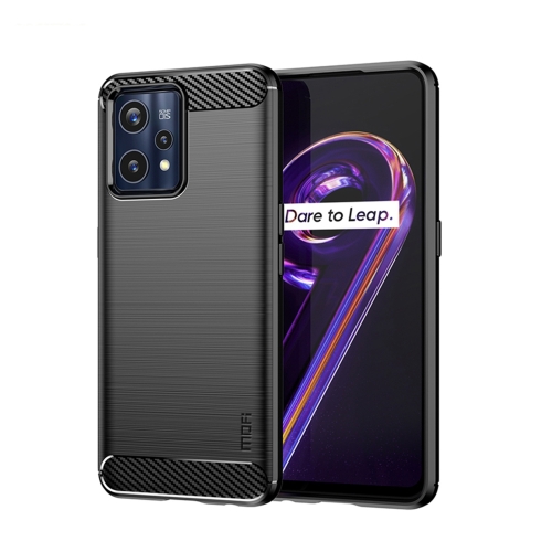 

For OPPO Realme 9 Pro+ MOFI Gentleness Brushed Carbon Fiber Soft TPU Case(Black)