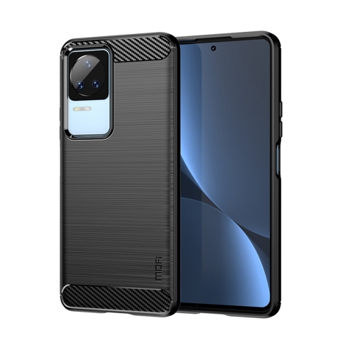 

For Xiaomi Redmi K40S MOFI Gentleness Brushed Carbon Fiber Soft TPU Case(Black)