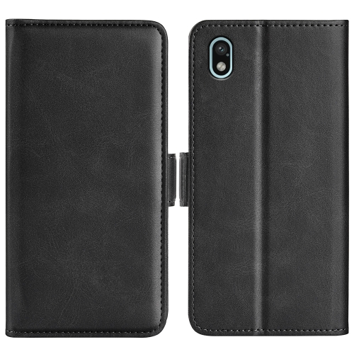 

For Sony Xperia Ace III Dual-side Magnetic Buckle Leather Phone Case(Black)