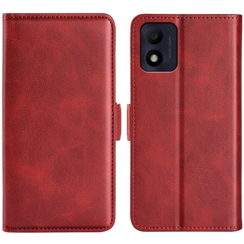 

For Alcatel 1B 2022 Dual-side Magnetic Buckle Horizontal Flip Leather Phone Case(Red)