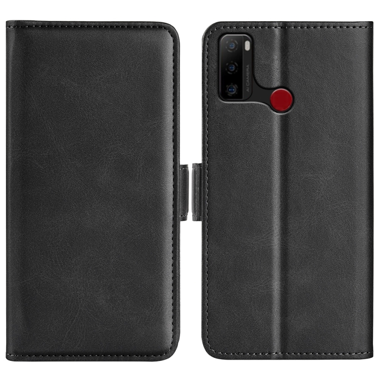 

For Ulefone note 10 Dual-side Magnetic Buckle Leather Phone Case(Black)