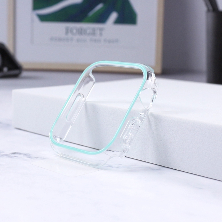 

Luminous Hollow Colorful PC Watch Case For Apple Watch Series 8 / 7 45mm(Green)