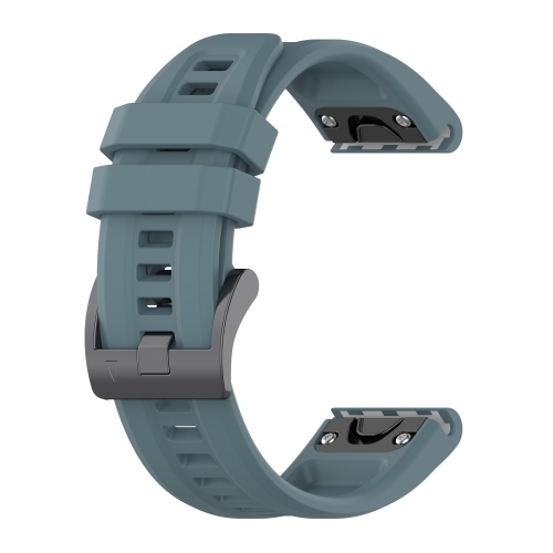 

For Garmin Tactix 7 Pro 26mm Silicone Sport Pure Color Watch Band(Rock Cyan)