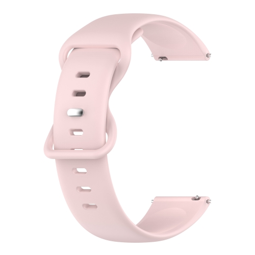 

For Garmin Venu sq 20mm Solid Color Silicone Watch Band(Pink)