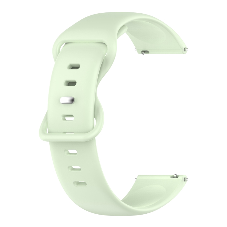 

For Samsung Galaxy Watch 42mm 20mm Solid Color Silicone Watch Band(Green)