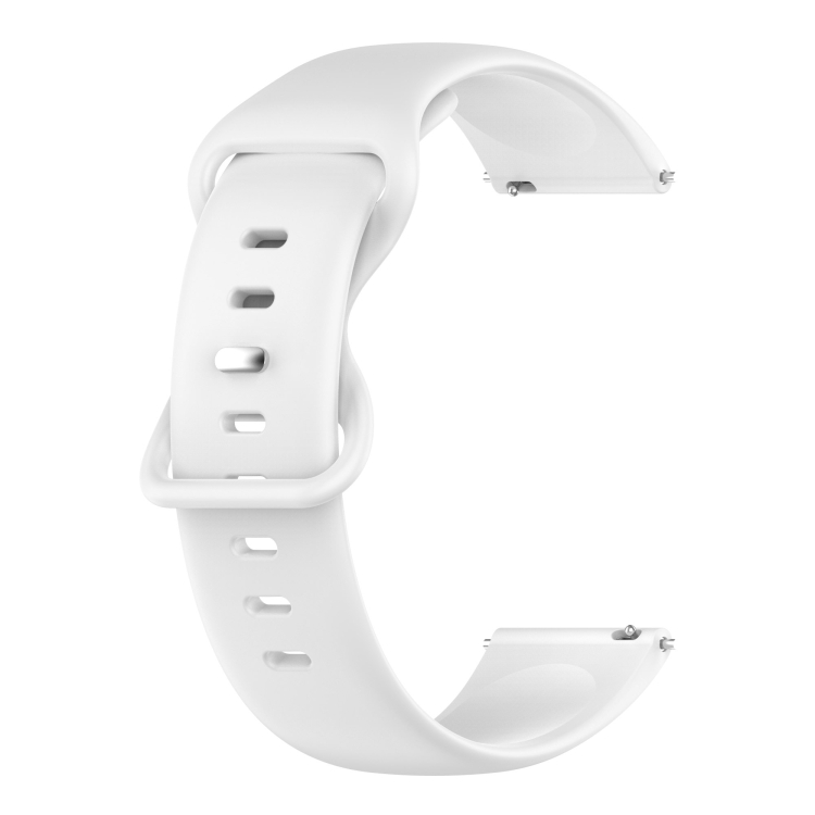 

For Amazfit GTR 3 pro 22mm Silicone Solid Color Watch Band(White)