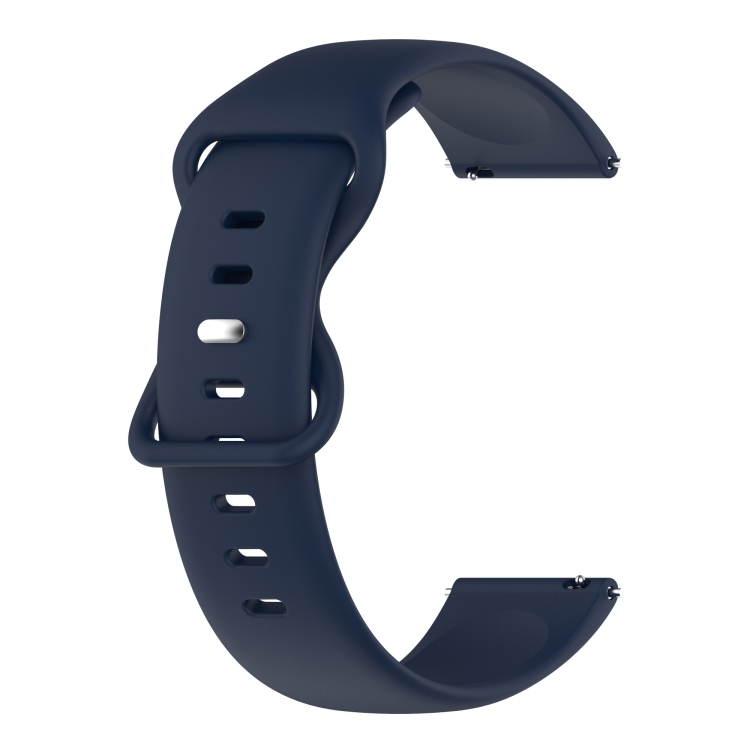 

For Amazfit 3 22mm Silicone Solid Color Watch Band(Navy Blue)
