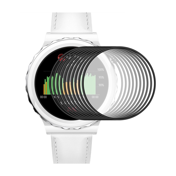 

10 PCS For Huawei Watch GT 3 Pro 43mm ENKAY 3D Full Coverage Soft PC Edge + PMMA HD Screen Watch Film
