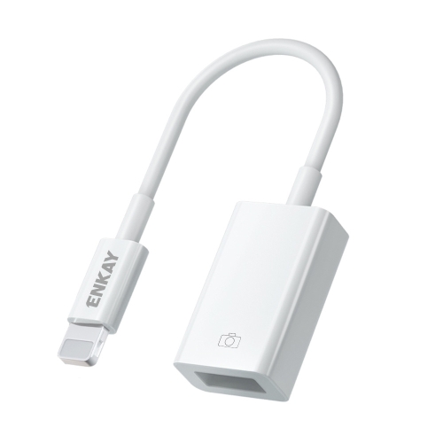 ENKAY ENK-AT108 8 Pin to USB 3.0 OTG Adapter Data Cable for iPhone / iPad