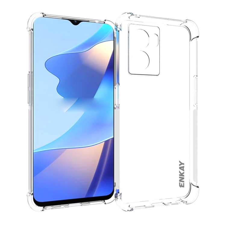 

For OPPO A57 5G 2022 ENKAY Clear TPU Shockproof Phone Case