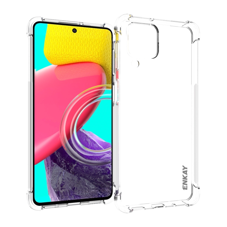 

For Samsung Galaxy M53 5G ENKAY Clear TPU Shockproof Phone Case