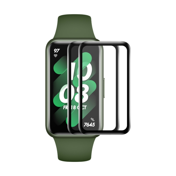 

2 PCS For Huawei Band 7/6 / Honor Band 6 ENKAY 3D Full Coverage Soft PC Edge + PMMA HD Screen Watch Film