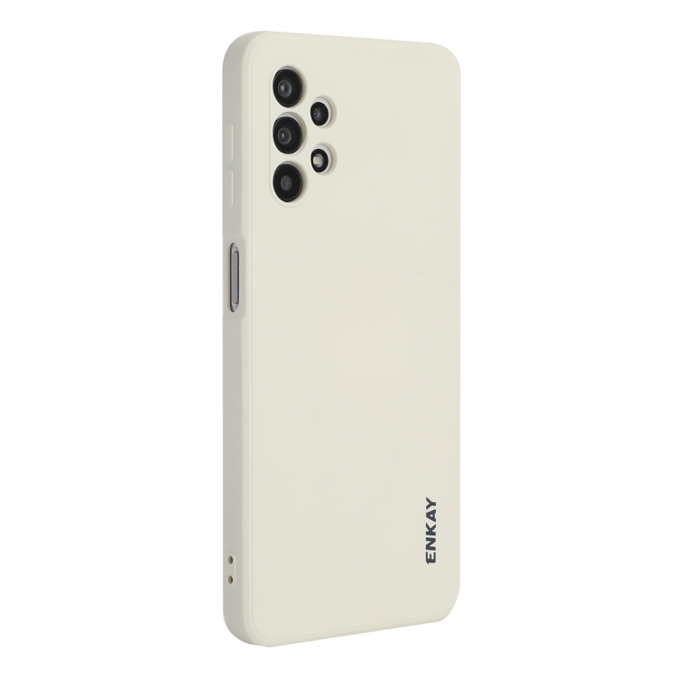 

For Samsung Galaxy A32 5G ENKAY Liquid Silicone Soft Shockproof Phone Case(Beige)