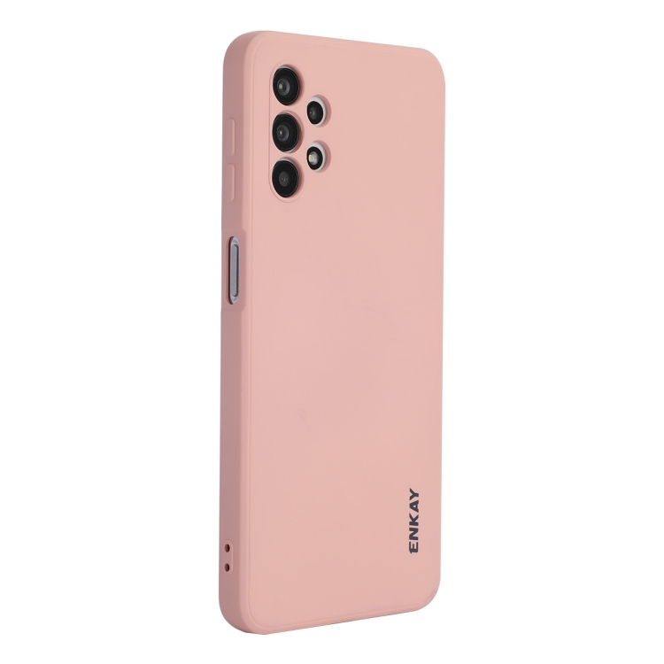 

For Samsung Galaxy A32 5G ENKAY Liquid Silicone Soft Shockproof Phone Case(Pink)