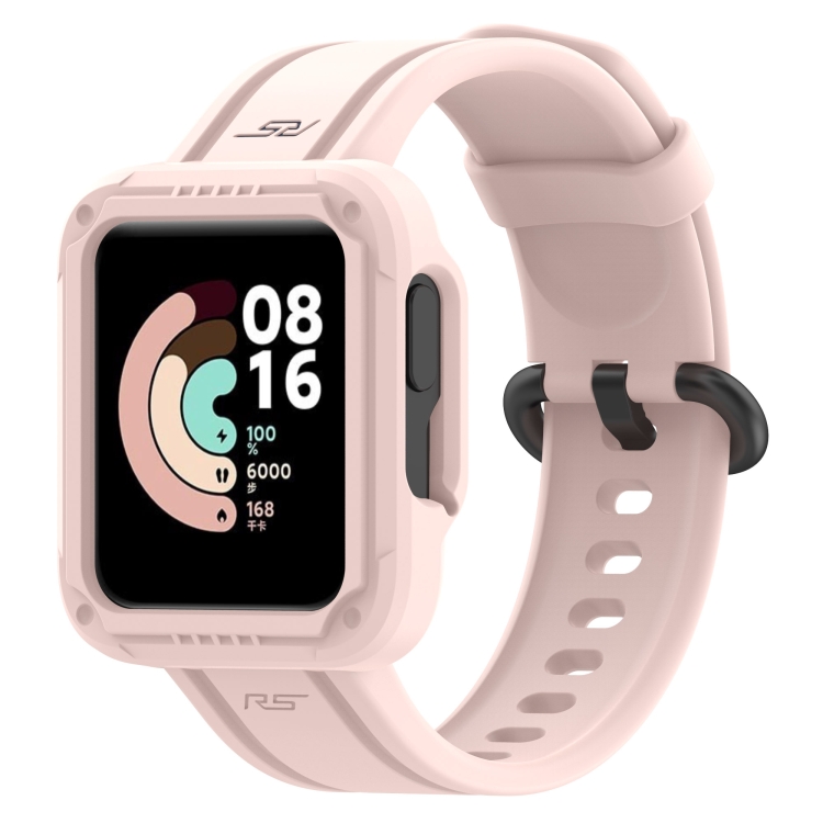

For Xiaomi Redmi Watch 2 Silicone Solid Color Watch Band(Pink)