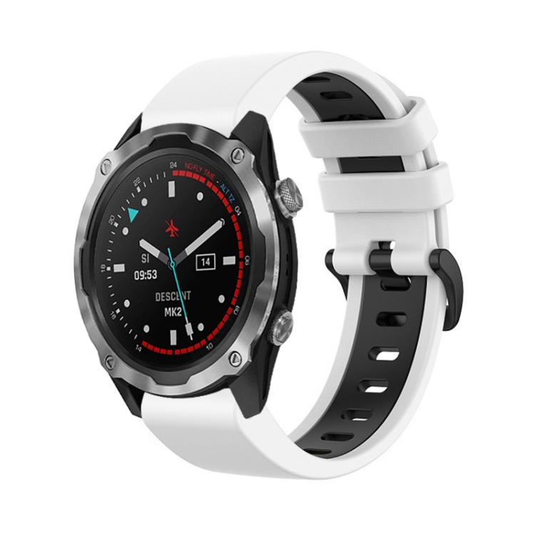 For Garmin Descent MK2 26mm Silicone Sports Two-Color