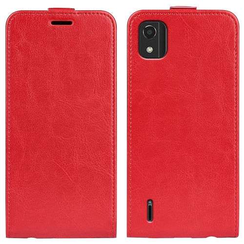 

For Nokia C2 2nd Edition R64 Texture Vertical Flip Leather Phone Case(Red)