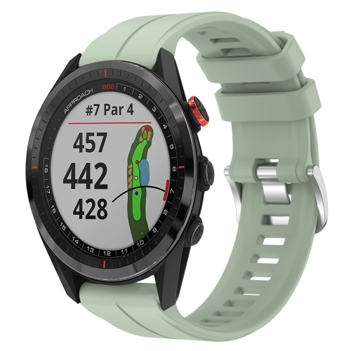 

For Garmin Approach S62 22mm Silicone Sports Watch Band(Peppermint Green)