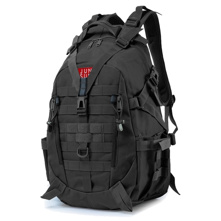 

JUNSUNMAY J012 25L Waterproof Outdoor Sports Molle Rucksack Backpack with Reflective Stripe(Black)