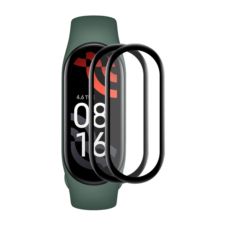 

2 PCS For Xiaomi Mi Band 7 ENKAY 3D Full Coverage Soft PC Edge + PMMA HD Screen Protector Film