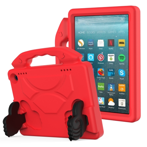 

For Amazon Kindle Fire HD8 2020 Thumb Bracket EVA Shockproof Tablet Case(Red)