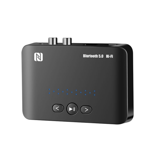 

T10 NFC Bluetooth 5.0 Receiver 3.5mm AUX Port Adapter RCA Amplifier with Remote Control