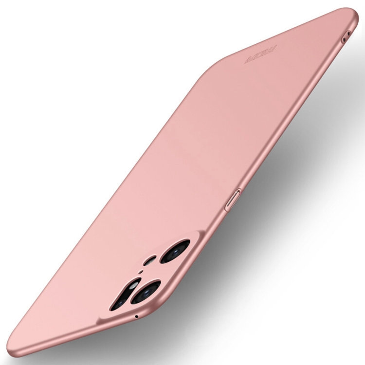 

For OPPO Find X5 Pro MOFI Frosted PC Ultra-thin Hard Case(Rose Gold)