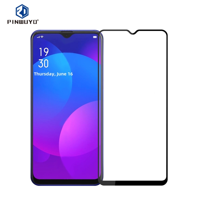 

For OPPO A77 5G PINWUYO 9H 2.5D Full Screen Tempered Glass Film(Black)