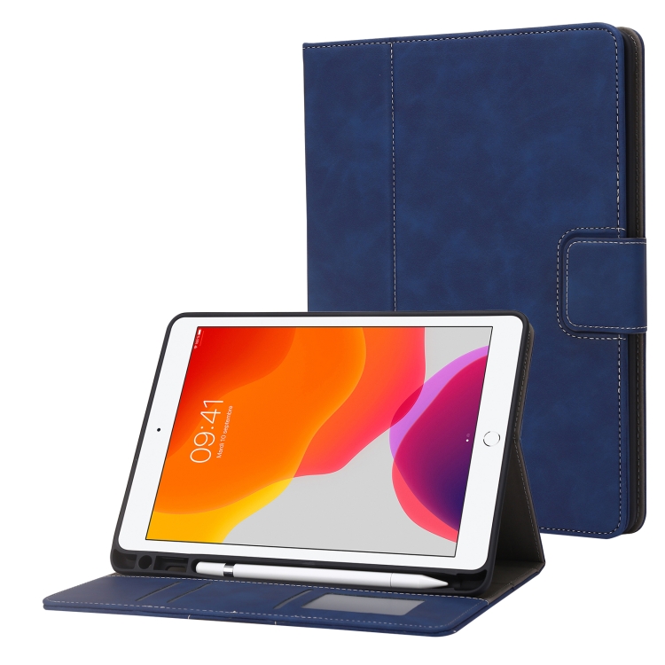

Calf Texture Horizontal Flip Leather Tablet Case For iPad Air / Air 2 / Pro 9.7 (Dark Blue)