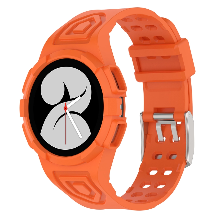

For Samsung Galaxy Watch 40MM Silicone Integrated Watch Band(Orange)