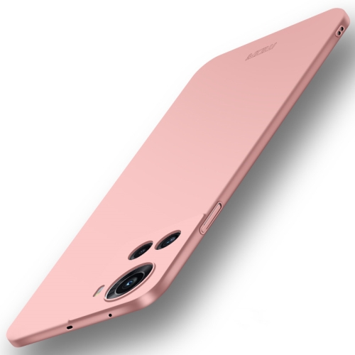 

For OnePlus Ace 5G / 10R 5G MOFI Frosted PC Ultra-thin Hard Case(Rose Gold)