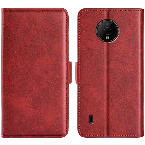 

For Nokia C200 Dual-side Magnetic Buckle Horizontal Flip Leather Phone Case(Red)