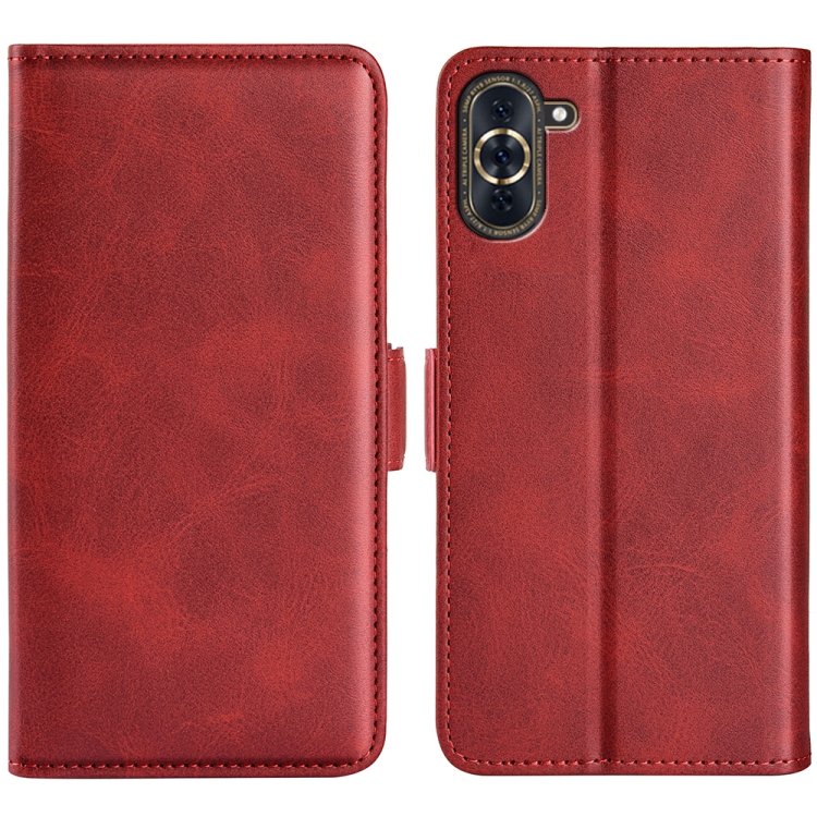 

For Huawei Nova 10 Pro Dual-side Magnetic Buckle Horizontal Flip Leather Phone Case(Red)