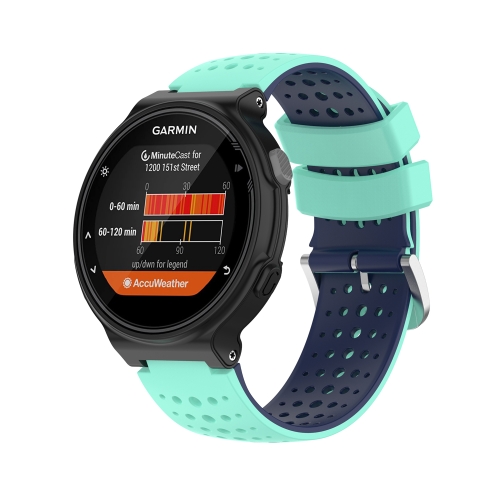 

For Garmin Approach S6 Silicone Sports Two-Color Watch Band(Water Duck+Blue)