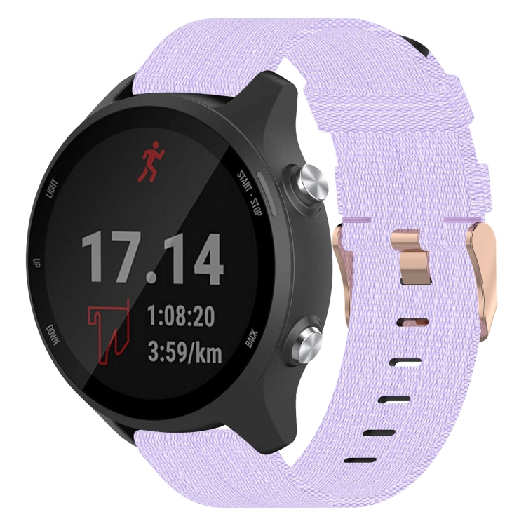 Đối với Garmin Forerunner 645 20 mm Nylon Woven Watch Band (Light