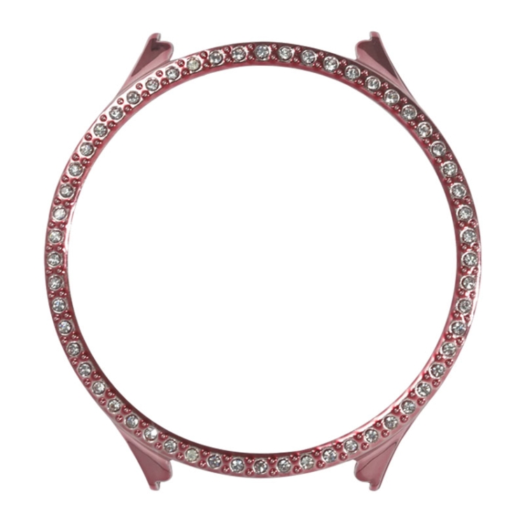 

For Samsung Galaxy Watch 5 44mm TPU Shockproof Silicone Case With Diamond(Rose Gold)