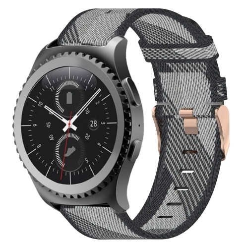 

For Samsung Gear S2 Classic 20mm Nylon Woven Watch Band(Grey)