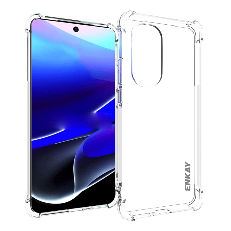 

For Motorola Moto Edge 2022 ENKAY Transparent TPU Shockproof Phone Case