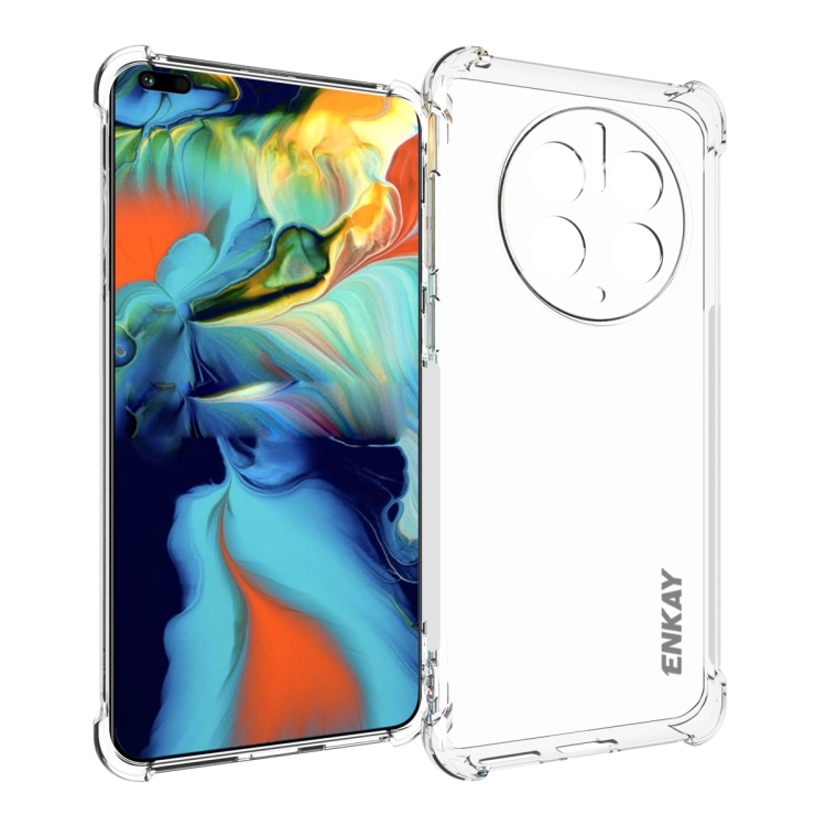 

For Huawei Mate 50 Pro 4G ENKAY Transparent TPU Shockproof Phone Case