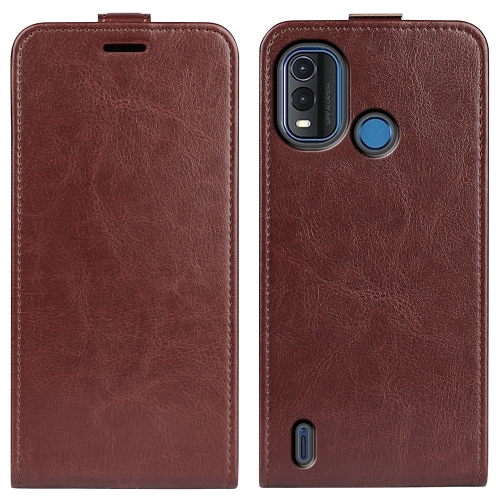 

For Nokia G11 Plus R64 Texture Vertical Flip Leather Phone Case(Brown)