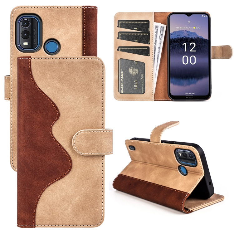 

For Nokia G11 Plus Stitching Horizontal Flip Leather Phone Case(Yellow)