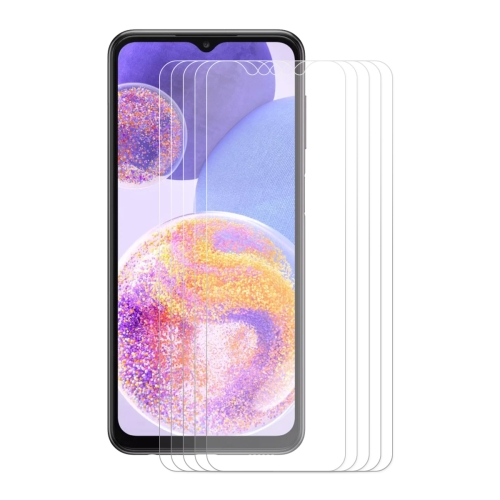 

5 PCS For Samsung Galaxy A23 ENKAY Hat-Prince 0.26mm 9H 2.5D Tempered Glass Screen Film