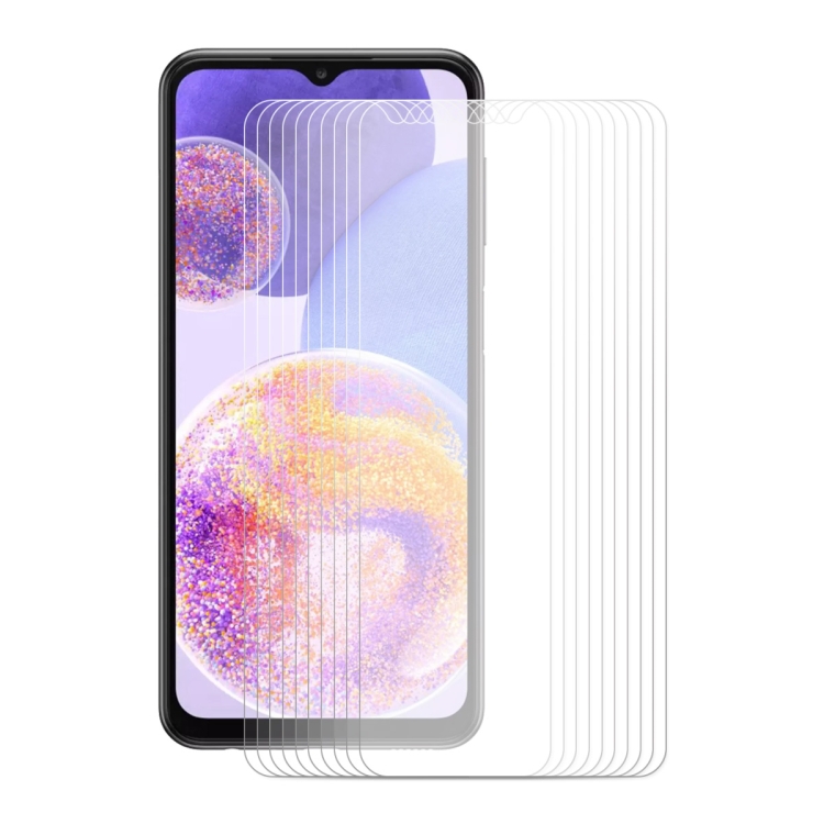 

10 PCS For Samsung Galaxy A23 ENKAY Hat-Prince 0.26mm 9H 2.5D Tempered Glass Screen Film