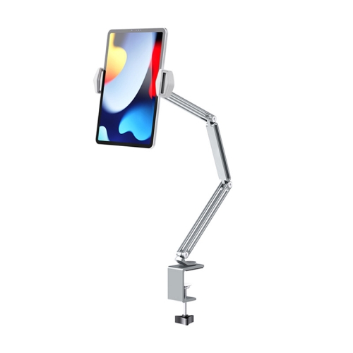 

BONERUY P67 Long Arm Tablet Stand Three Shaft Design Multi Angle Adjustable Desktop Aluminum Holder